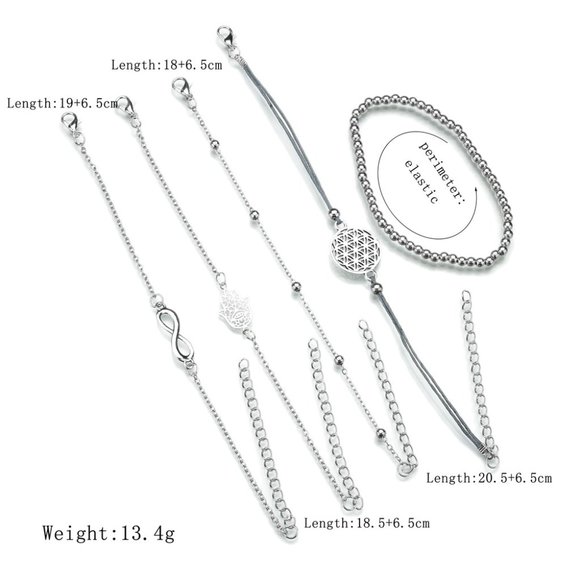 Spiritual Infinity Hamsa hand Bracelets - Picture 4 of 5